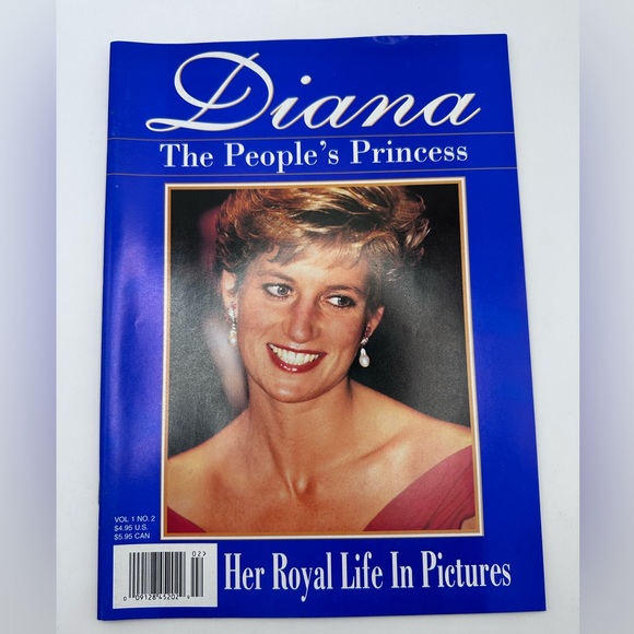 Diana The People's Princess Her Royal Life in Pictures Vintage Paper Cover Book - Picture 1 of 2